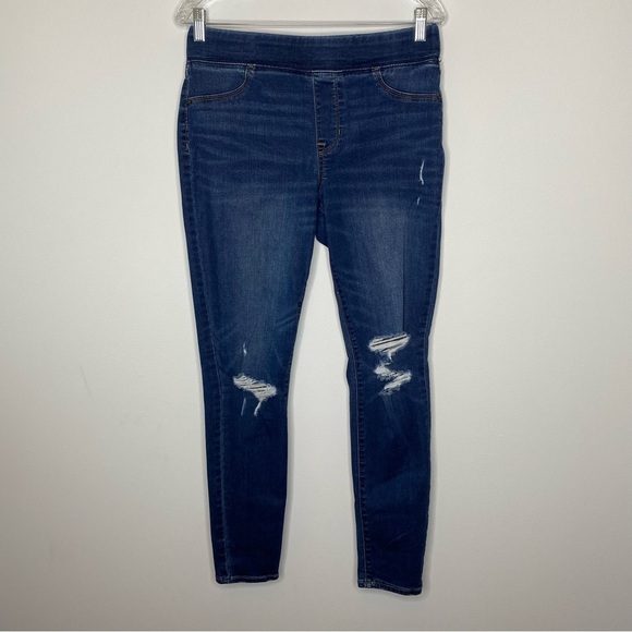 Old Navy Rockstar Mid Rise Distressed Jeggings - Picture 1 of 7